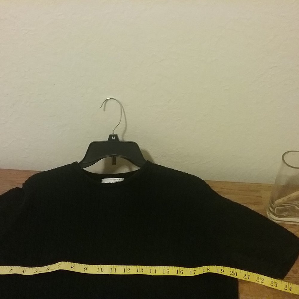Vintage Pendleton Black 100% Cotton Cable Knit Sweater - Picture 11 of 13